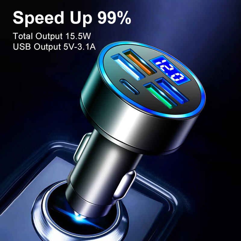 Olaf USB Type C Car Charger PD 66W Fast Charging Dual Port PD QC Phone Chargers For iphone Xiaomi Samsung Huawei Car USB-C Adapt