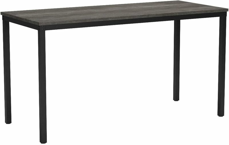 Terave-Officeコンピューターデスク,頑丈なダイニングテーブル,ホームオフィス用の黒いオーク材,5.4インチ
