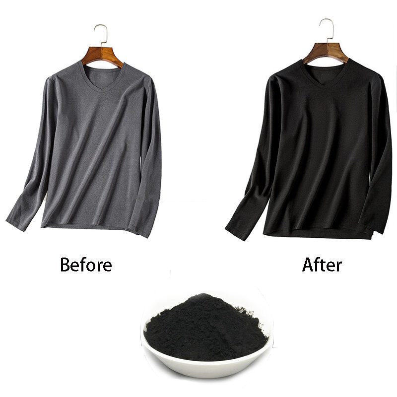 50g czarna tkanina farbowania odzieży odnowione barwiące bawełniane lniane dżinsy z płóciennym pigmentem do artykuły do rękodzieła Tie-Dye