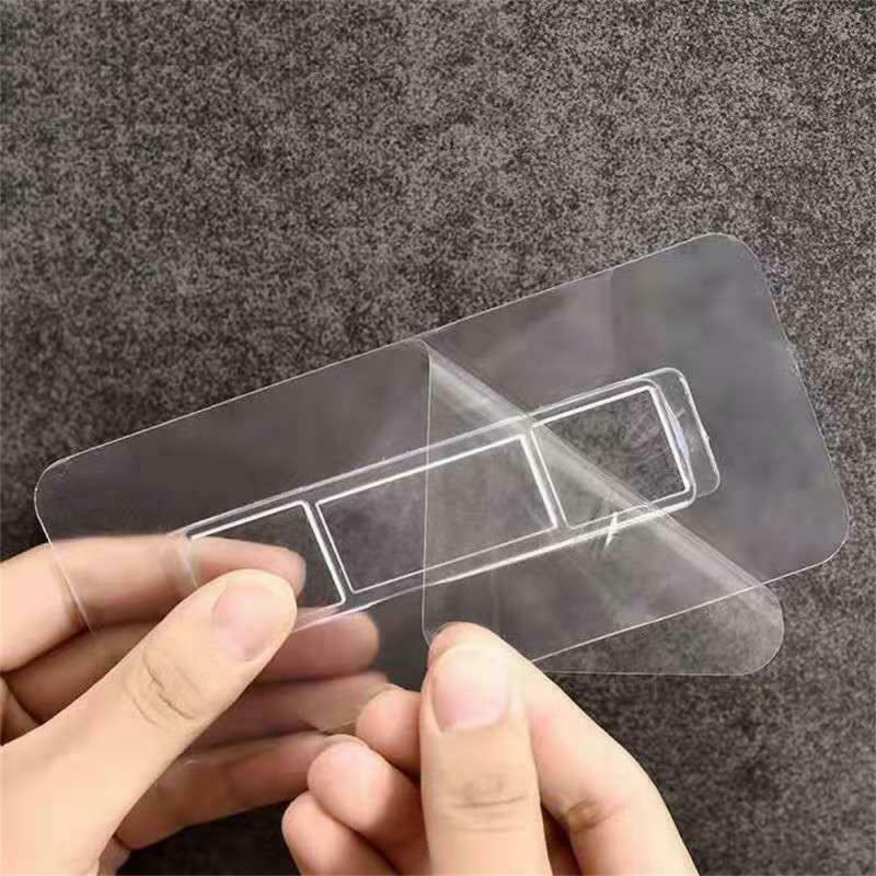 10.4cm Long Tissue Box Non-marking Fixing Frame Nail-free Punch-free Strong Glue Sticker Multi-functional Storage Buckle