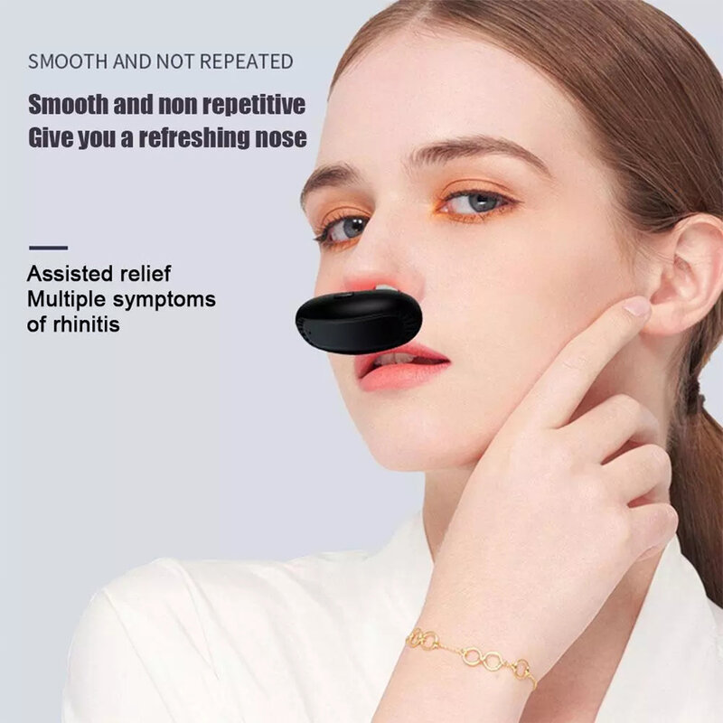 Red Light Nasal Therapy Instrument Wearable Red Light Nasal Therapy Device for Nasal Congestior Sneezing and Runny Nose
