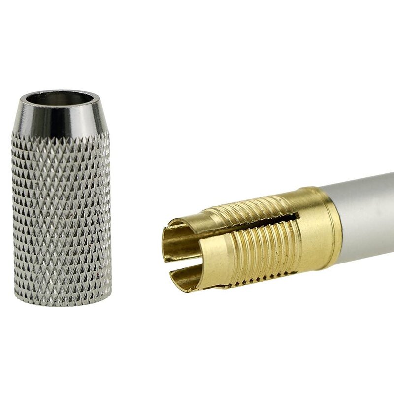 Extensor de lápis Single-End, Metal Cor Rod, Pen Receptáculo, Lápis Case, 6pcs