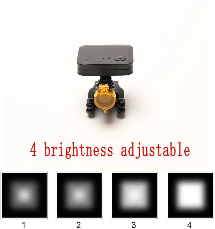 Farol LED portátil sem fio de lupa dental, Farol com filtro óptico, Luz principal cirúrgica, Ferramentas para dentista, 3W