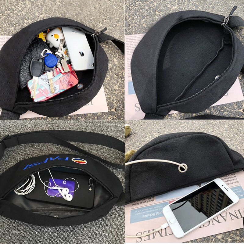 Chest Messenger Bags Women Travel Waist Bag Skull Series Pattern Shoulder Crossbody Bag Outdoor Sports Waist Storage Bag Handbag