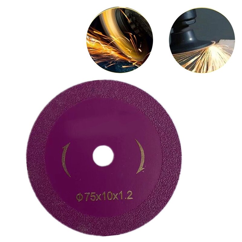 1 pz 75mm disco da taglio lama per sega circolare mola per smerigliatrice angolare accessori per il taglio del disco abrasivo in pietra d'acciaio