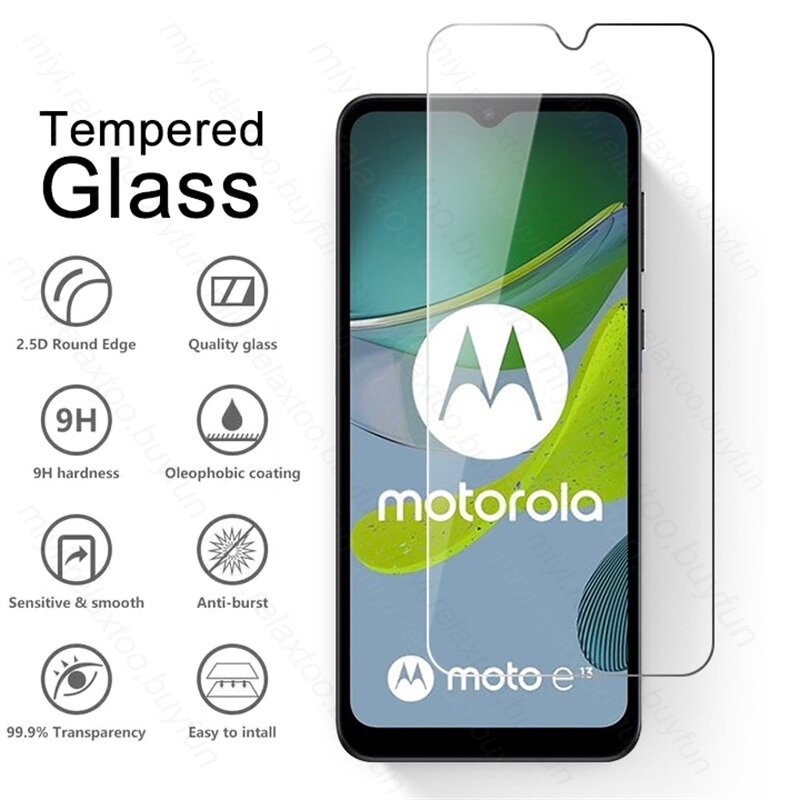 Szkło MotoE13 2 szt. Szkło ochronne do Motorola Moto E13 4G 13 13E 4G 6.5 "szkło hartowane folia ochronna