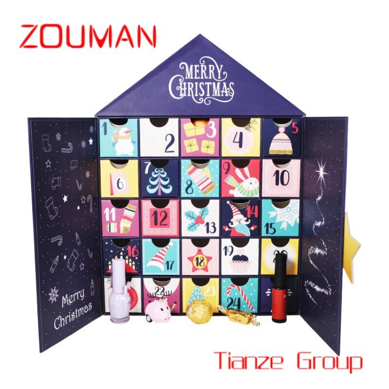 Ramadan Advent Calendar Box para crianças, Chocolate Beleza Maquiagem Cosméticos Candy Gift, Custom