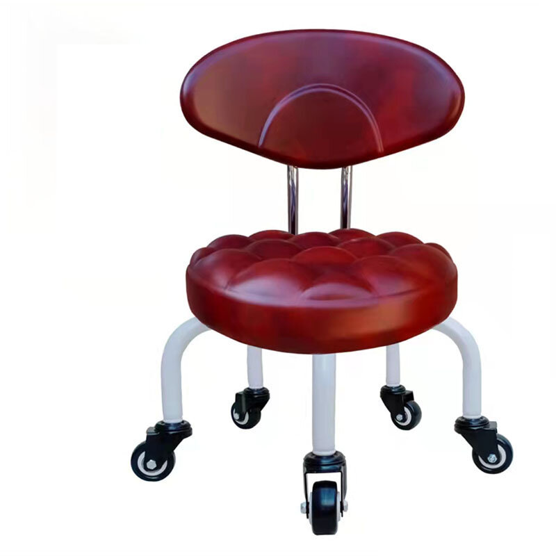 เฟอร์นิเจอร์ Salon รอกขนาดเล็กสตูลรอบสตูลโซฟาเท้าเก้าอี้ทำงานต่ำเก้าอี้สตูลทำความสะอาด Leisure สตูลสำนักงานสตูลวางเท้า
