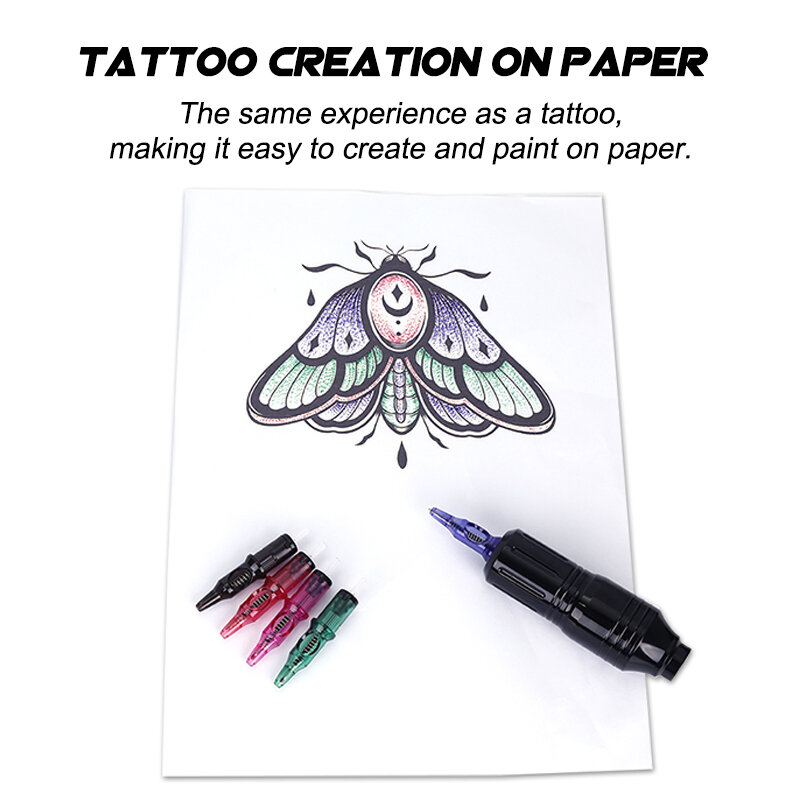 10/5 stücke Kugelschreiber Patrone Tattoo Nadeln Tattoo Praxis Nadel für Anfänger Designer Zeichnung Praxis für Tattoo Pen Maschine