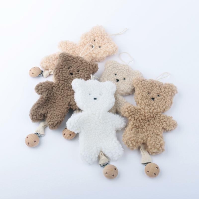 Bärenförmiger Schnuller-Clip-Halter, Leine, Hängegurt, Ornament für Neugeborene