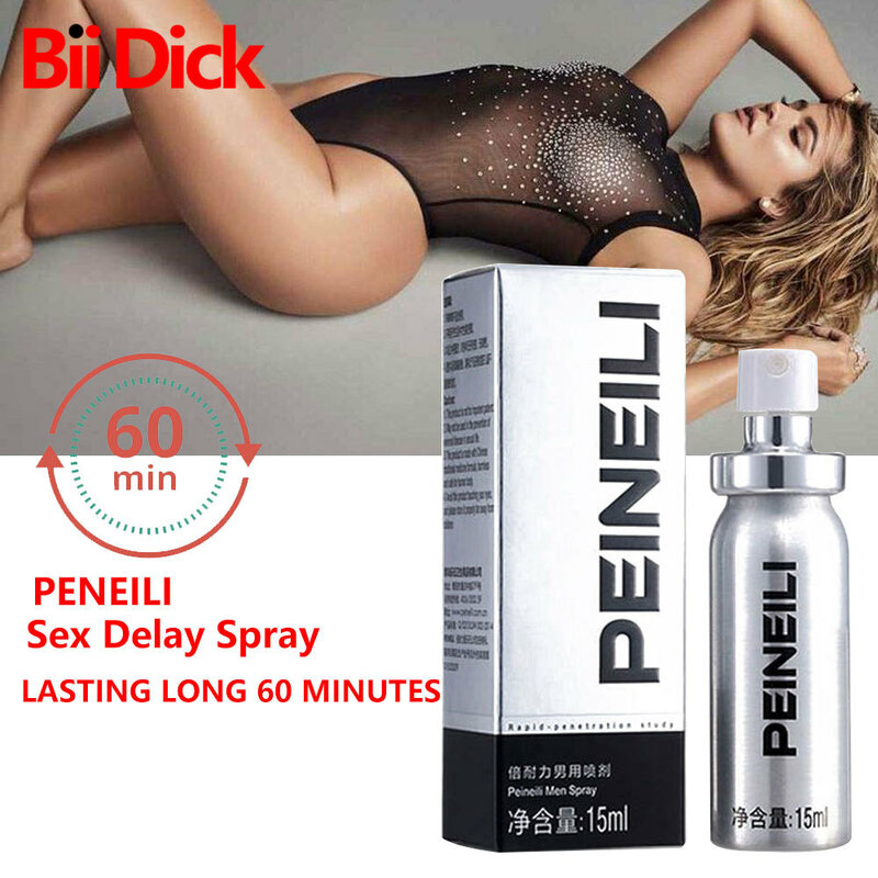 Peineili Spray retardante sexual para hombres adultos, uso externo masculino, eyaculación precoz, prolongar 60 minutos, píldoras para agrandar el pene