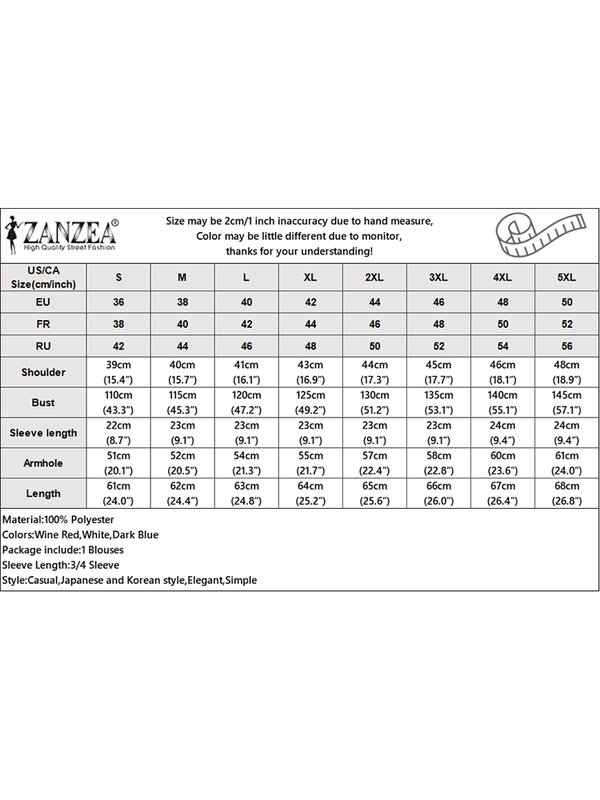 ZANZEA-Blusa informal de oficina para mujer, Blusa de manga acampanada, Tops Vintage con cuello con cordones, túnicas sueltas sólidas a la moda, 2024