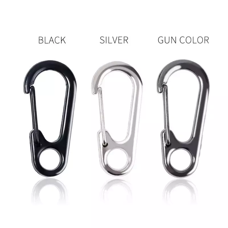 5/20pcs Lobster Clasp Buckle Keychian Mini Carabiners Outdoor Camping Hiking Buckles Alloy Spring Snap Hook Key Holder Tool Clip