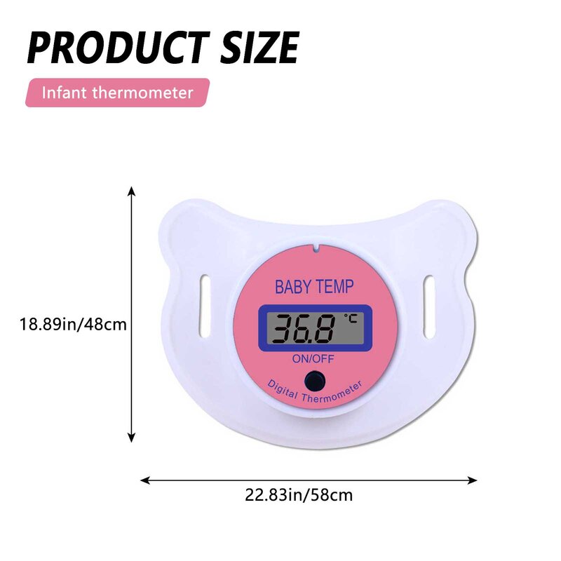 Przenośny termometr dla dziecka wygodny w użyciu z termometrem do smoczka nadaje się do temperatury jamy ustnej dziecka