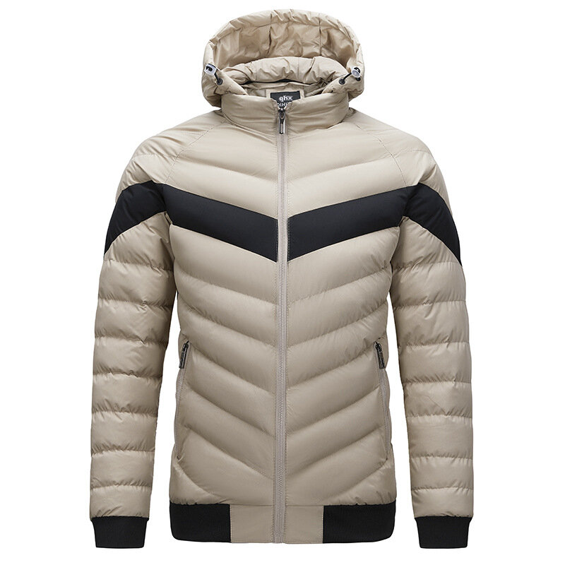 Jaket pria Korea Fashion, jaket musim dingin pria, jaket hangat bisnis santai, mantel pria ukuran besar 4XL