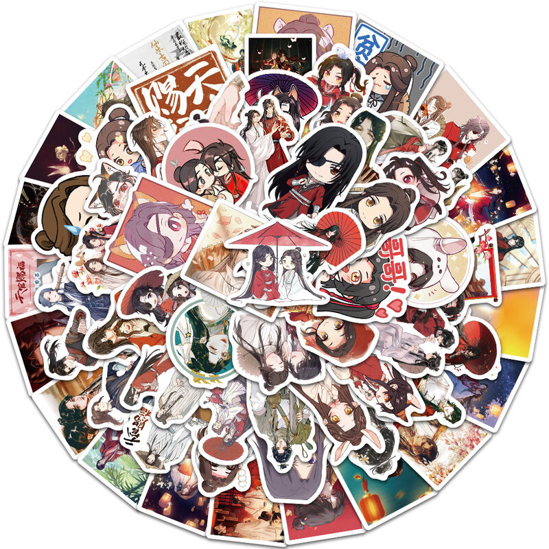 Heaven OfficiaS1 Blessing Anime Stickers, Décoration de valise, Scrapbooking, Ordinateur portable, Téléphone, Staacquering, Cadeau pour enfant, 10 pièces, 30 pièces, 65 pièces