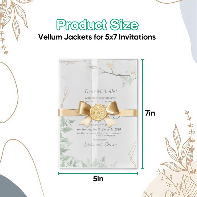 200 Pack Bulk Transparent Paper Envelope Liners Pre-Folded Packaging, Wedding Cards, Greeting Cards