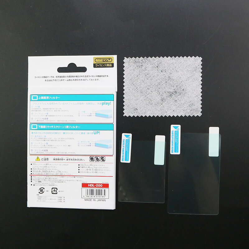 YUXI 1PCS Top Bottom HD Clear Protective Film For 2DS 3DS New 2DS/3DS XL LL  LCD Screen Protector with Stylus Touch Pen