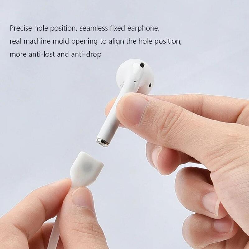 Magnetisches Anti-Lost Silikon Kopfhörer Seil halter Kabel für Apple Airpods drahtlose Bluetooth Kopfhörer Halsband Schnur