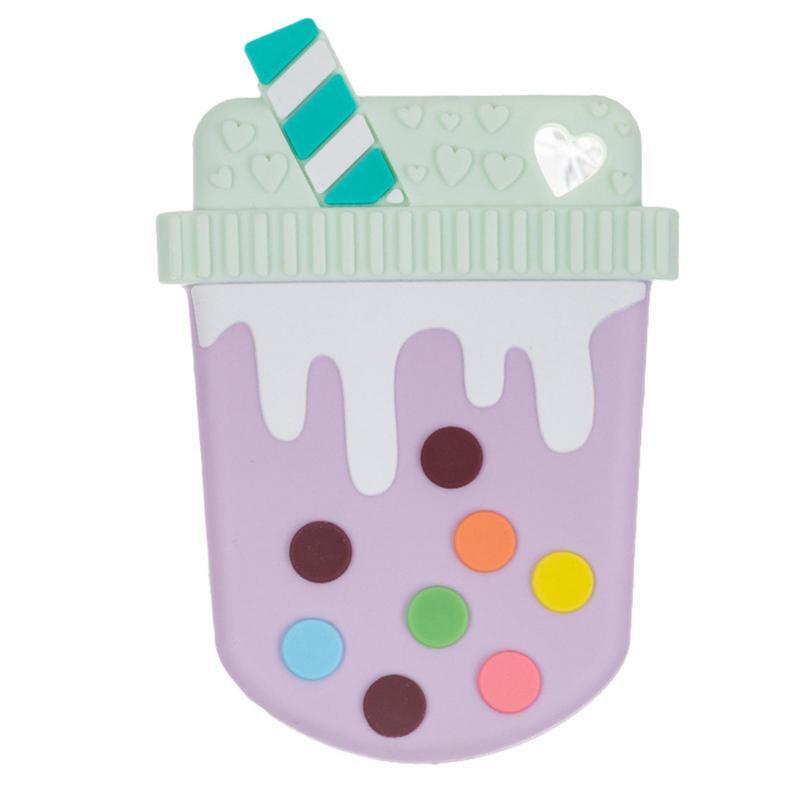Mainan tumbuh gigi bayi, mainan pereda gigi bayi 3 bulan di atas, Teether bayi dengan kelas makanan silikon bentuk kartun ringan