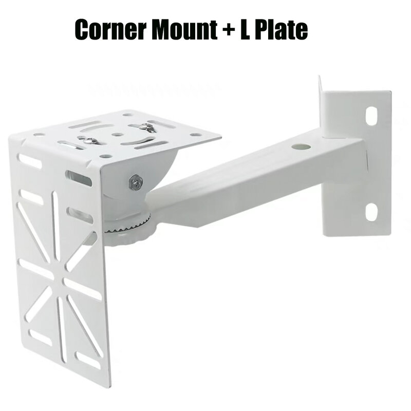 External Wall Corner Mount, liga de alumínio, suporte constante, Security Camera Hold Suporte, L Forma Adaptador, Placa De Aço