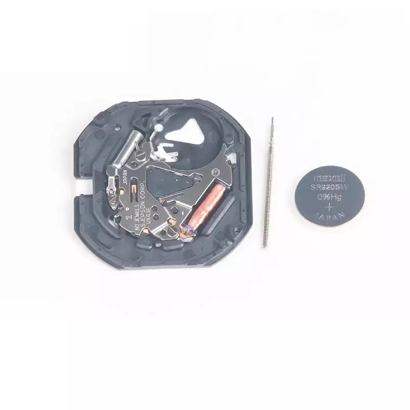 쿼츠 무브먼트 더블 캘린더 VX43E 무브먼트, 3 손 시계 무브먼트 교체 부품, 신제품