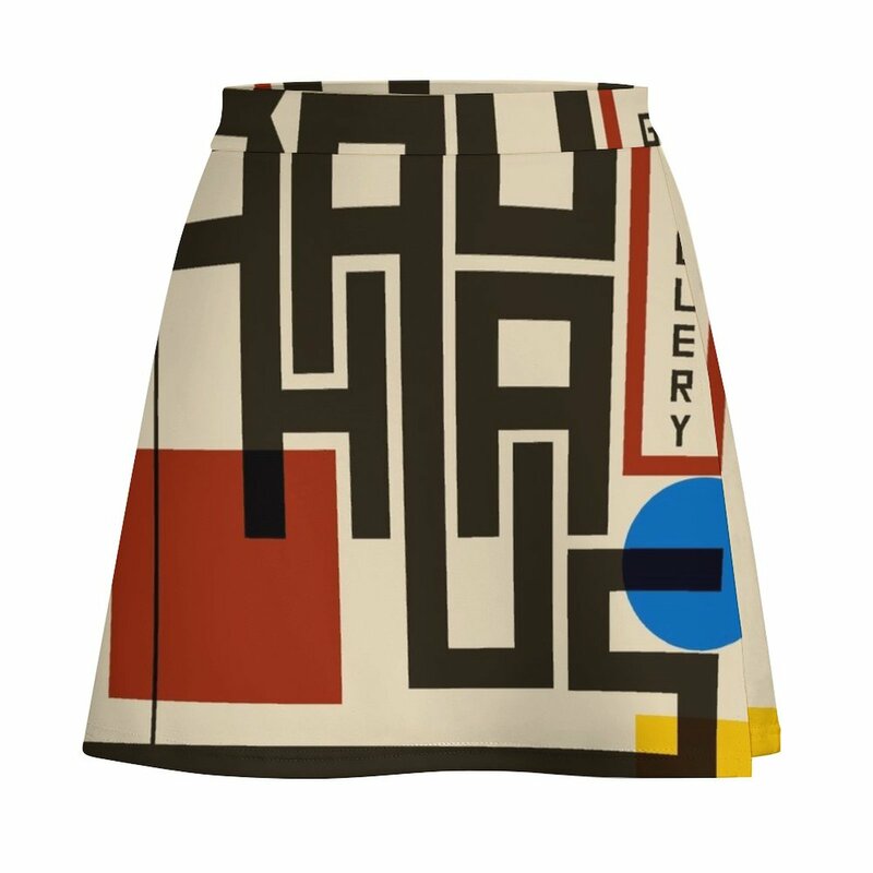 Bauhaus, плакат, мини-юбка, модная женская юбка