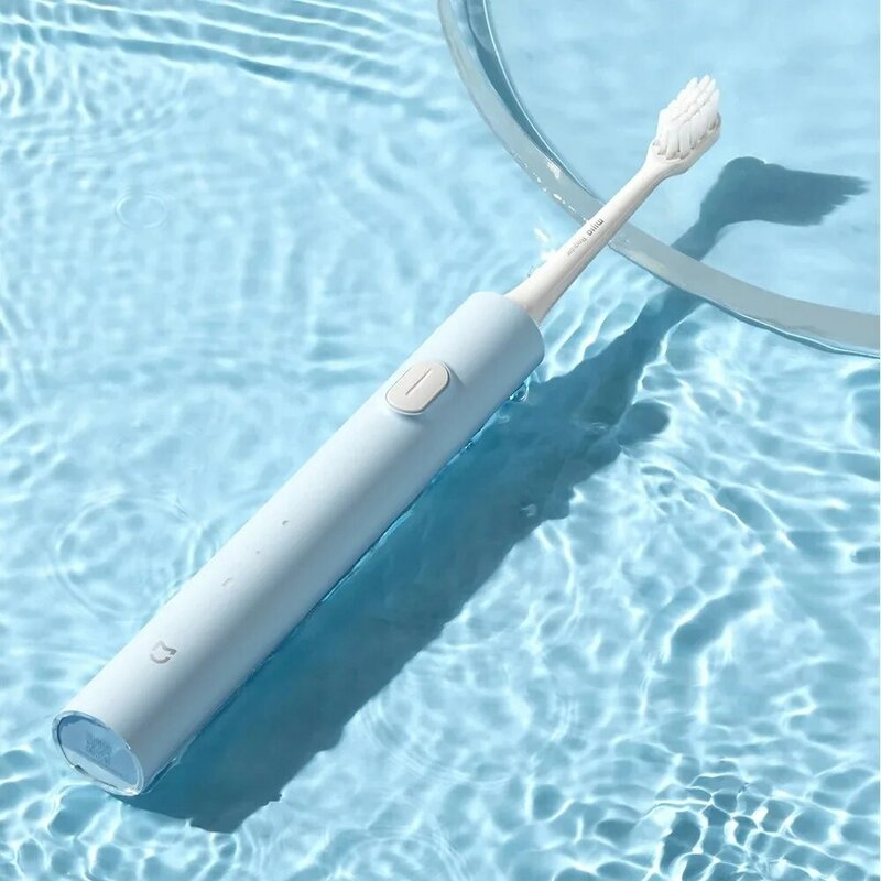 XIAOMI MIJIA-Brosse à Dents Électrique Sonique T200, Rechargeable par USB, pour Blanchiment des Dents, Vibrateur à Ultrasons, Étanche IPX7