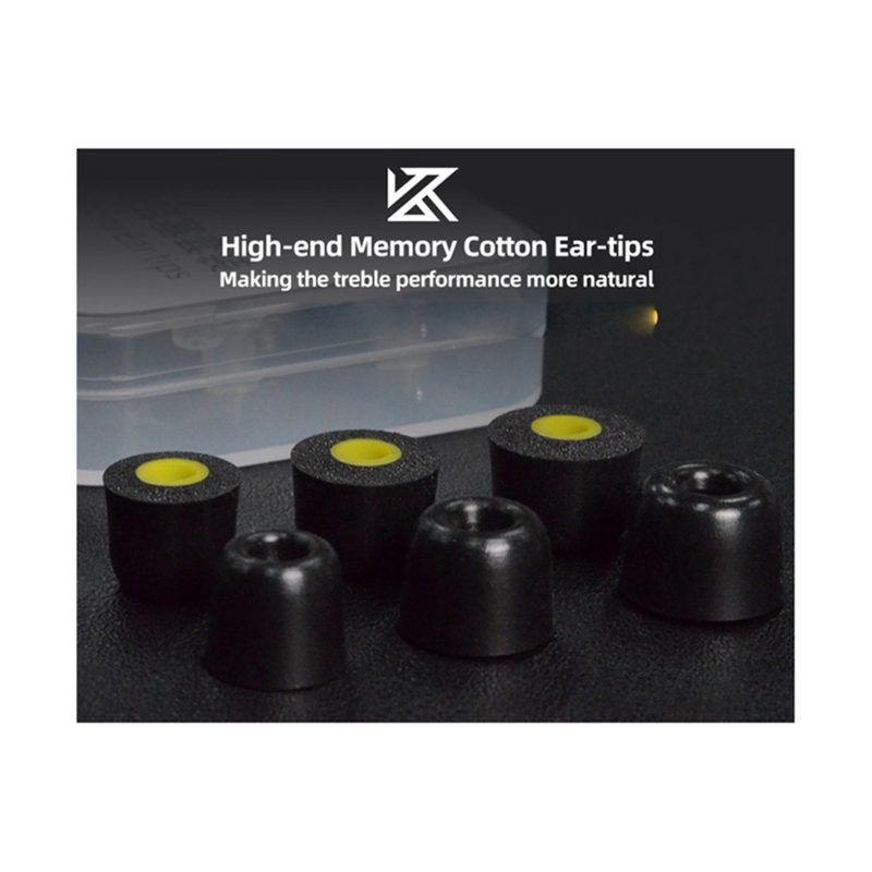 KZ-Bouchons d'oreille haut de gamme avec réduction des dents, éponge à mémoire de forme T400, rebond lent dans l'oreille, isolation phonique, 6 pièces