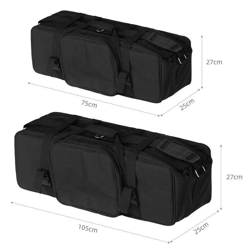 เคสบุนวมใหม่สำหรับอุปกรณ์ถ่ายภาพชุดกระเป๋าซิปสำหรับขาตั้งกล้องขาตั้งหลอดไฟสตูดิโอถ่ายภาพแบบ Monolight