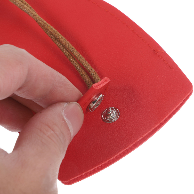 กระเป๋าใส่กุญแจแบบพกพา2ชิ้นกระเป๋าใส่กุญแจรถแบบดึงออกได้กระเป๋าใส่กุญแจรถทำจาก PU ที่ใส่กุญแจในรถ
