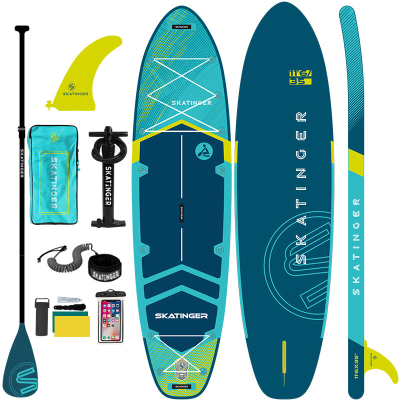 Skatinger-tabla de surf inflable para yoga, venta al por mayor