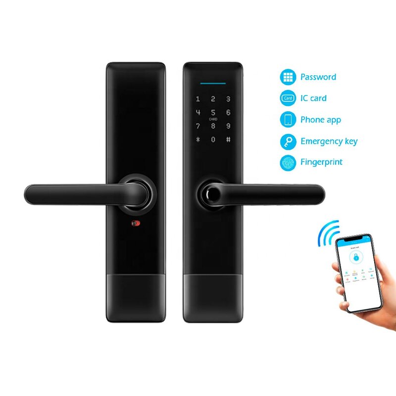 Мобильное приложение Tuya с отпечатком пальца, умные водонепроницаемые Биометрические Цифровые Смарт-Электронные дверные замки для дома