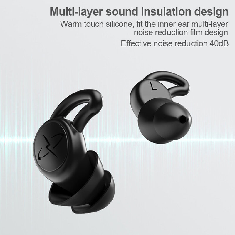 ソフトシリコンイヤースリーブ,水泳用のノイズ保護付きの弾力性のある耳栓,再利用可能なサウンドプラグ