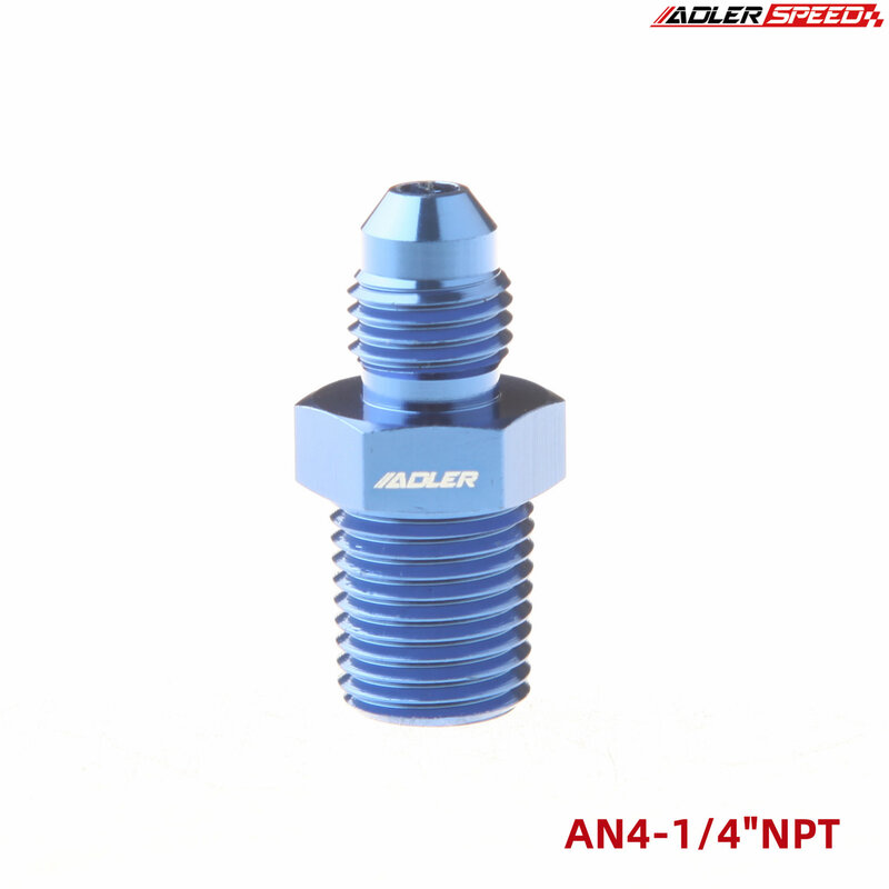 AN4 AN6 AN8 AN10 AN12AN Male Flare To 1/8" 1/4" 3/8" 1/2" 3/4" 1" NPT Pipe Straight Adapter Fitting