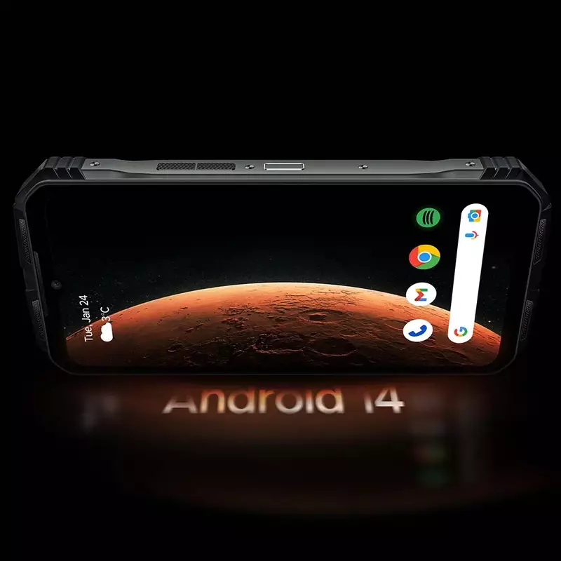 Doogee-V Max Plus Rugged Android 14 Smartphone, Display 120Hz, 16GB, 512GB, 200MP AI Camera, 22000mAh Bateria, Efeito de iluminação, 6,58"