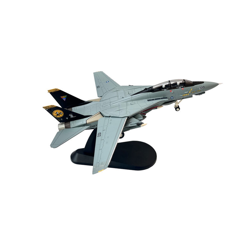 1/100 US Navy Grumman F-14D Tomcat VF-31 Tomcatters Fighter Aircraft modello di aereo militare pressofuso in metallo per collezione o regalo