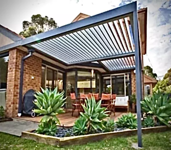 Pergola de toit de terrasse pour pare-soleil et assistance, décoration de jardin, délit de document personnalisé