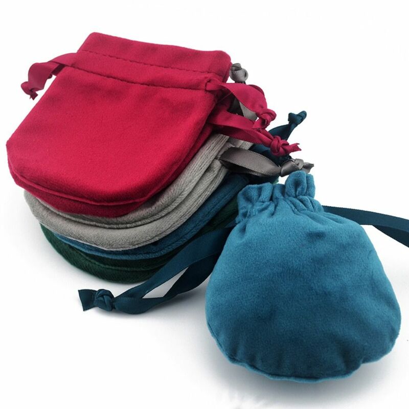 حقيبة مخملية محمولة لتغليف الهدايا ، وحقيبة تخزين مستديرة ، وحماية الغبار ، جديد