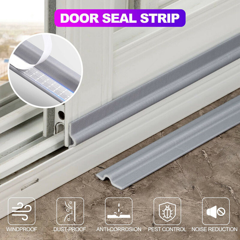 2-8m Window Sealing Strip Acoustic Foam For Sliding Door Windows Windproof Soundproof Cotton Seal Door Gap Sound Foam