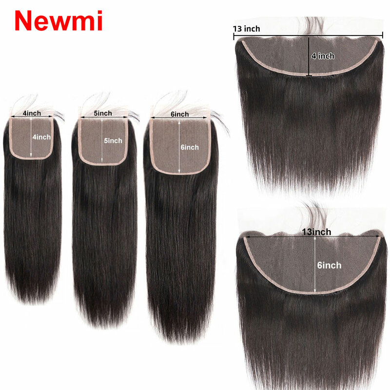 Straight 4x4 5x5 6x6 Lace Closure Human Hair Transparent  HD 13x4 13x6 Lace Frontal Human Hair Ear to Ear Frontal Extensions