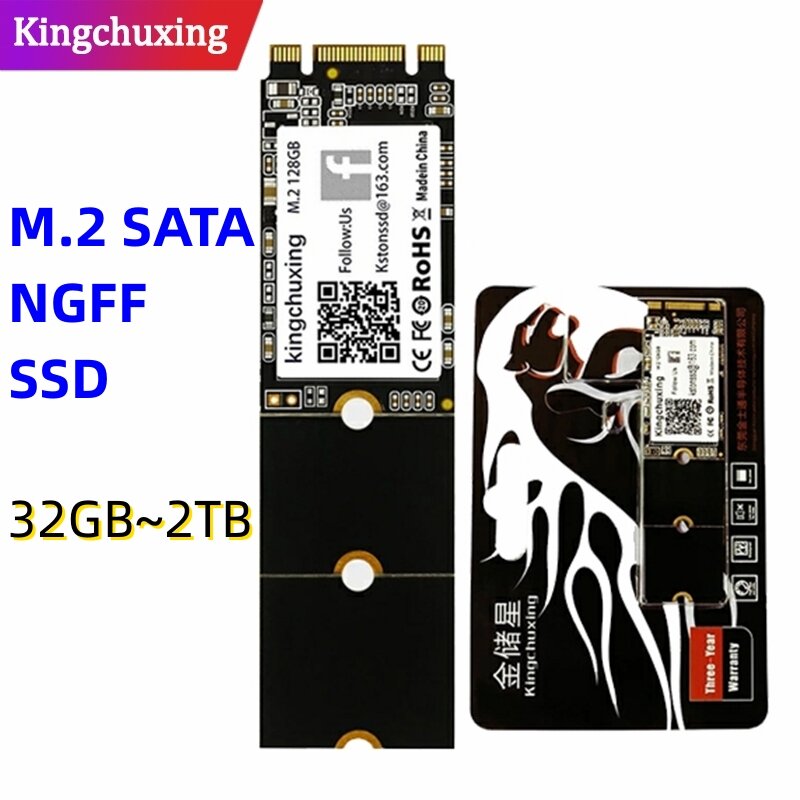 Kingchuxing-Unidade de estado sólido para laptops, disco rígido para notebook, SSD M2 Sata M.2 NGFF, 1TB, 512GB, 256GB, 2242, 2260, 2280, SSD46