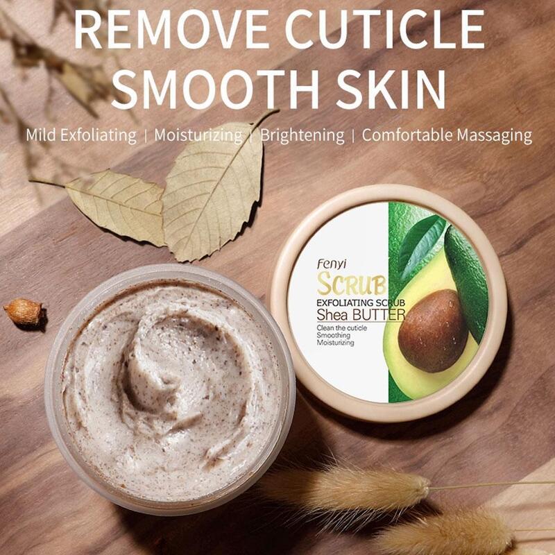 Avocado Exfoliating Scrub Moisturizing Brighten Body Gel Deep Cleaning Whitening Exfoliating Pore Clean Skin Spa Scrub 100g