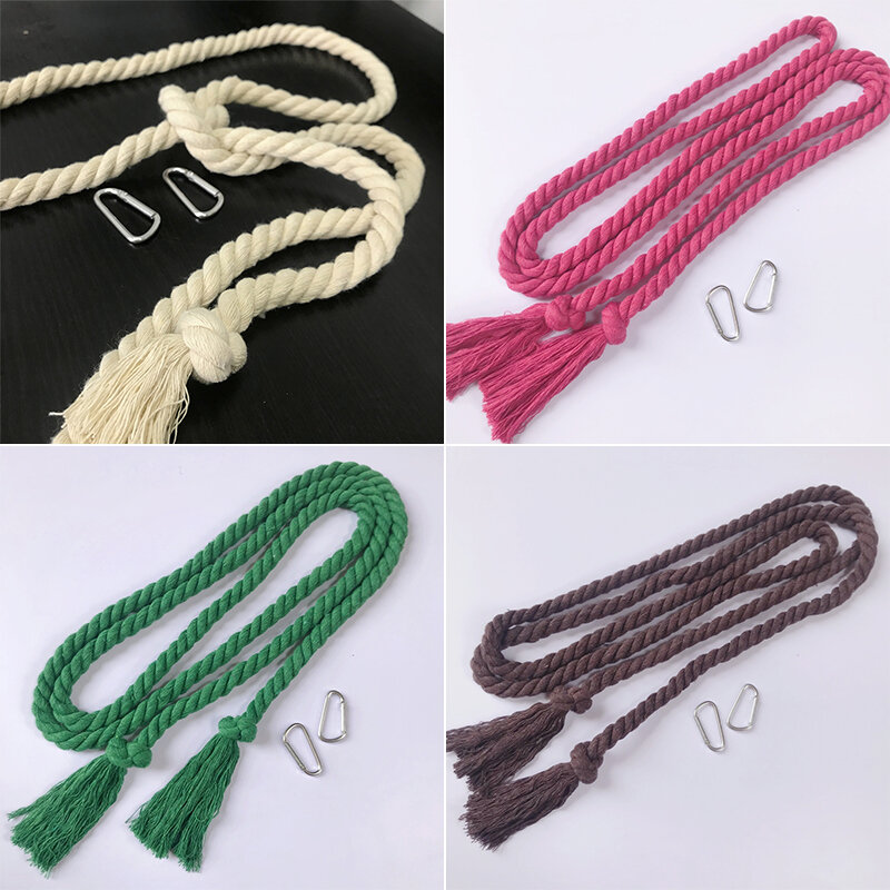 Unisex Hemp Rope Belt Tassel Waistband Vintage Braided Belt For Women Dresses Decor Waist Chain All-match Thin Waist Rope
