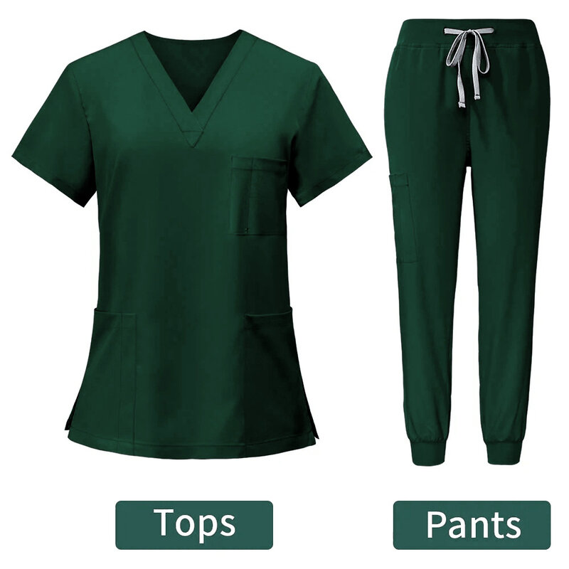 Abbigliamento per chirurgia ospedaliera uniformi mediche Set di scrub per donna accessori per infermieri medici clinica odontoiatrica Set di abbigliamento da lavoro per salone di bellezza