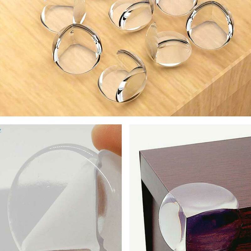 10 Pieces Furniture Corner Protector Anti-collision Guard Safety Bumpers Cover Transparent Accessory Living Room