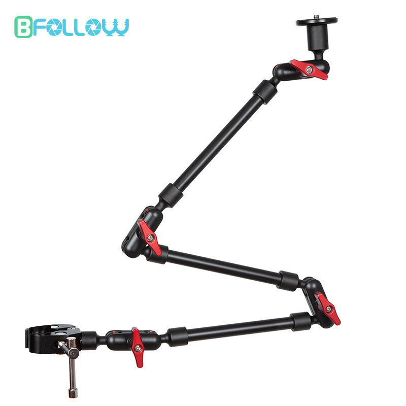 BFollow-Magia Braço Suporte Smartphone, articulado flexível Wall Mount, Desk Clamp, Webcam Tablet, Gopro Stand, 32 ", 22"