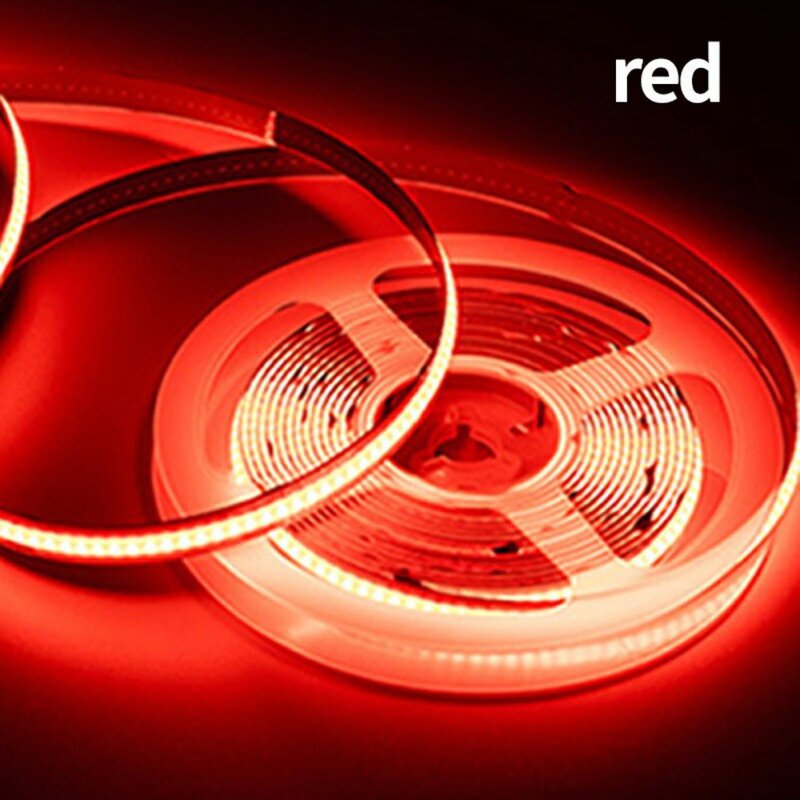 Tira de luces Led Cob para el hogar, cinta Flexible de 320 K/3000K, de alta densidad, autoadhesiva, para juguete, 12V, 6000 lámparas