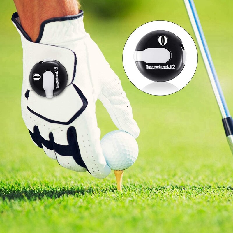 Golf Mini Stroke Counter com um contato Reset, Indicador Putter tiro, Acessórios do Desporto, 6 pcs