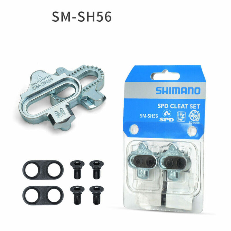 Shimano Spd Sm Sh56 Sh51 Stollen Mtb Fiets Ontgrendeling Multi-Release Pedaal Stollen W/Cleat Mter Platten Float Berg Paarschoen